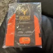 Hot Shot 5 LED Knit Beanie Fleece Work Light Hat ~ Orange ✨NEW✨
