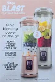 Ninja Blast Two-Pack Portable Blender, Cordless, 18oz. Vessel