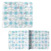 New Cinnamoroll Pattern HELLO KITTY BiFold Wallet Credit Card Billfold
