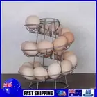 Spiral Egg Rack Egg Storage Shelf Creative for Kitchen Countertop (Silver) AU
