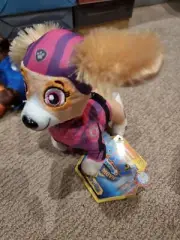 Paw Patrol Plush Keychain Coin Purse Dog The Movie licensed SKYE