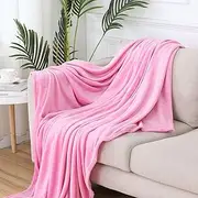 Fleece Blankets, 1.5x2M Super Soft Cozy Throw Blanket, Lightweight Fuzzy Comfy Plush Textured Flannel Blanket for Winter, Breathable Warm Plush Throw Blankets for Bed Sofa Travel Couch Camping (PK)