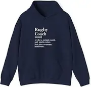 [X.Style] Rugby Coach Definition Trainer ds038 Hoodie Navy 3XL
