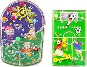 Football & Maze Pinball Combo - 2-in-1 Set for Kids Ages 2+, Football Theme and Maze Challenge Fun and Educational Games for Hand Eye Coordination