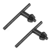 2pcs Chuck Key 6mm 12 Teeth 17.5mm Gear Dia for 1.5-13mm Drill Chuck Black