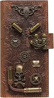 [Shxupjn] Steampunk Wallet | Cowhide Change Purse - Retro Clutch Purse, Portable Cash Holder, Coin Wallet, Change Pouch for Home, Travel, Single Attribute, Refer to description, Unisex