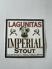 LAGUNITAS BREWING BEER STICKER “Imperial Stout Ale” CALIFORNIA PETALUMA RETIRED