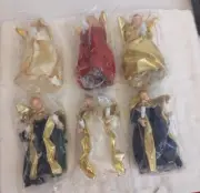 Angel Light up Ornament/Tree Topper Set Of (6)