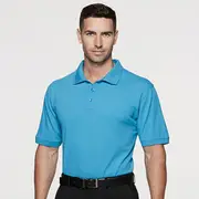 CONNECT - Plain Mens Pique Knit Polo Shirt