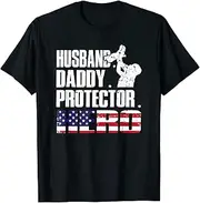 [VidiAmazing] Mens Army Veteran Husband Daddy Protector Veteran Hero ds490 T-Shirt