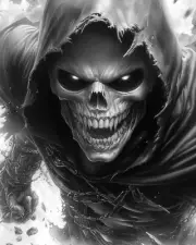 Skulls & Bones Dark Gothic Macabre – 8x10 Art Print 310424629