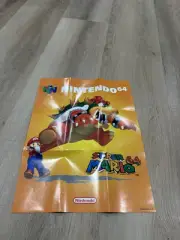 Nintendo 64 Super Mario 64 Original Promotion Poster
