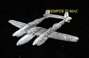 P-38 LIGHTING FIGHTER LAPEL HAT PIN UP US ARMY AIR CORPS AIR FORCE WORLD WAR 2