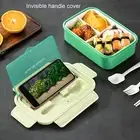 1 Set Lunch Container Bpa-free Microwave Safe Large Capacity Bento Box Healthy