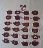 LOT OF 24 ASSORTED NFL FOOTBALL STICKERS #1