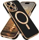 Plating Shockproof Cute Magnetic Case For iPhone 16 15 14 13 12 11 Pro Max Plus
