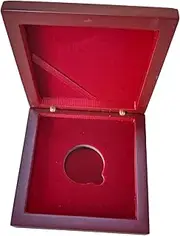 Dickly Coin Holder Wood Display Box, Commemorative Coins Collections Box Coin Wooden Box for Jewelry Collectible Display Collectors Challenge Coins