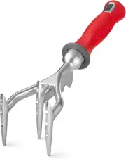 Double-Sided Garden Cultivator/Tiller | Cultivate, Till, Break up Soil | Plantin