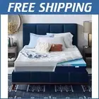 Luxury King Size Dual Layer Gel Mattress Topper with Cool-Touch Pillow Cover