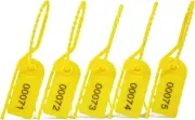 100 Numbered Plastic Security Seals Tamper Proof Tags Pull Tite Secure Anti T...