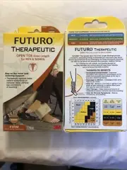 2xFuturo Therapeutic Open Toe Knee Length Compression Stocking Pair Medium Beige