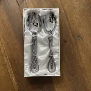 Salad Serving Set By Cassini-Large Fork & Spoon