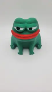 Pepe Frog Meme Figurine: 3D Printed With Multi Color PLA.