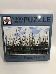 1000 pieces Festival Flags Flying Color Jigsaw Puzzle for Adults