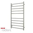 Radiant RTR02 Heated Towel Rail-600x1100mm-Brushed Nickel-Bottom Right Wiring