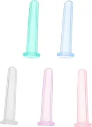 Cuing Massage 5pcs Silicone Cups for Eyes Face Body Improve Circulation Easy to Operate