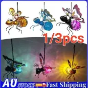 1/3x Solar-Powered Hanging Bee Light,LED Hanging Waterproof Solar Honeybee Light