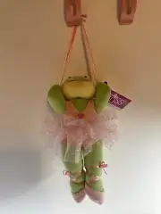 Russ Little Tutu Ondine the Ballerina Frog Plush Hanging Décor New 11" NOT A TOY