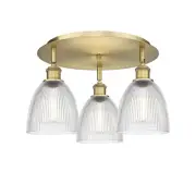 Innovations Lighting 516-3C-10-18 Castile Flush Castile 3 Light - Brass