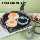 Round Egg Cooker Ring 4 Inches Silicone Egg Molds Pancake Mold Food superbly