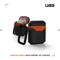 在飛比找momo購物網優惠-【UAG】AirPods 耐衝擊硬式保護殼V2-黑橘(UAG