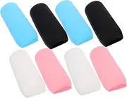 Ipetboom Leakproof Travel Lotion Bottle Covers 8 Pack Elastic Silicone Toiletry Container Sleeves