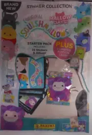 Panini Squishmallows Mallow Days Starter pack: Album, 31 Stickers +LE Woxie Card