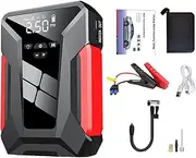 Car Battery Starter, Portable Car Battery Booster Pack, Long-Lasting Multi-Functional Tire Inflator Accessories for Outdoor