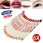 1Set Waterproof Lip Liner Lipstick Long Lasting Matte Lipliner Pencil Pen Makeup