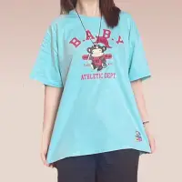 在飛比找momo購物網優惠-【YAKPAK】台灣製美國棉膠原蛋白寬大版女短袖上衣(此為寬