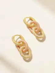 [Carolina Bucci] Carolina Bucci - Florentine 18-karat Yellow And Rose Gold Earrings - One size One size Gold