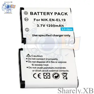 ☪EN-EL19電池適用尼康CCD相機S2500 S2600 S3100 S6600 S4100 S6500 S3300