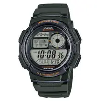 在飛比找蝦皮商城優惠-CASIO AE-1000W-3A經典地圖數位腕錶/綠44m