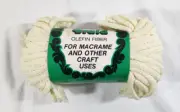 One New Skein Wonder Twist Olefin Fiber Macrame Cord Light Yellow