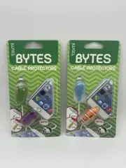 Lot Of 2 Tzumi Cord Bytes-Cable Protectors- Whale/Clownfish & Monsters- 4 Total!