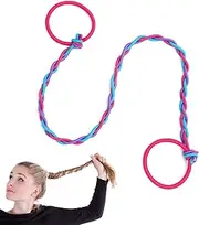 Ponytail Holder Sports Hair Bands, Pink Hair Bands No Slip No Harm Nylon Sports Elastic Hair Bands for Sport Diving Horse Riding