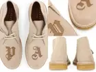 Palm Angels X Clarks Originals Pa Logo Debossed Desert Boots Shoes Shoe 39,5