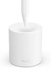 elago Pencil Stand Compatible with Apple Pencil Pro, 1st & 2nd Generation, USB-C and Any Tablet Stylus (White)
