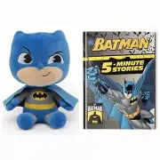 Batman 5-Minute Stories Children's Book w/ Super Cute Plush!!