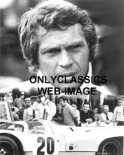 1971 STEVE McQUEEN 24 HOUR OF LEMANS AUTO RACING PORSCHE 917 RACE CAR 8X10 PHOTO